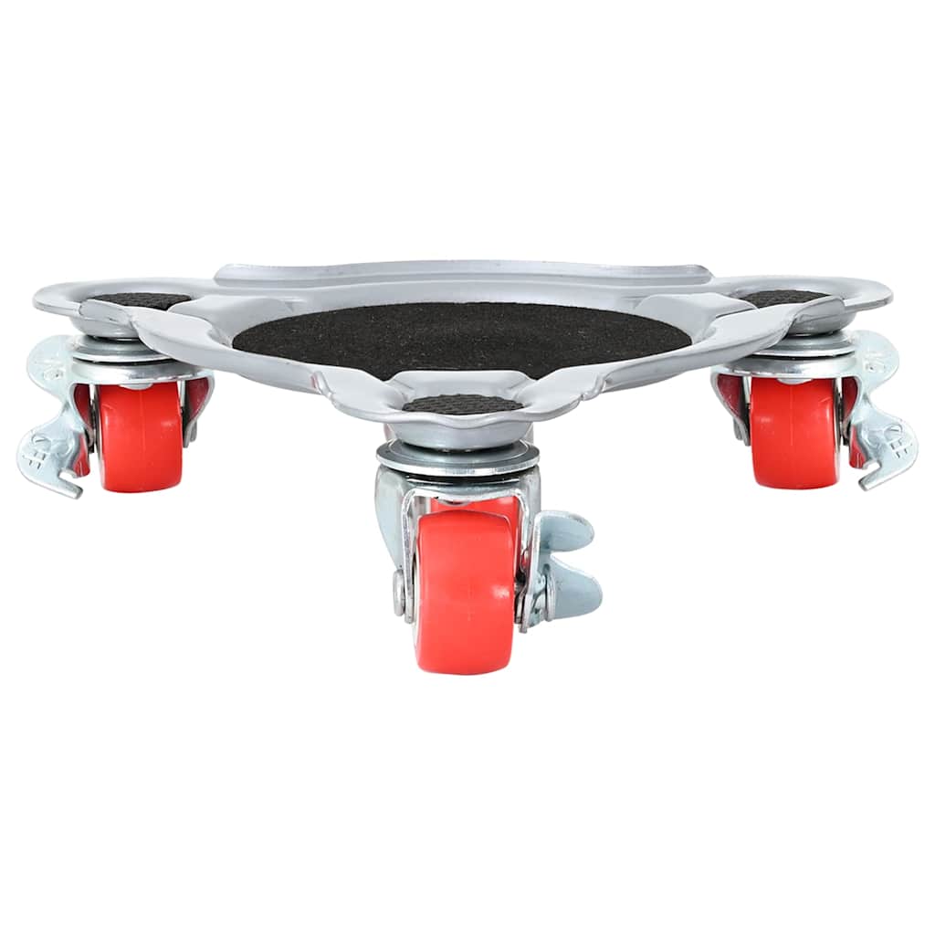 4 db bútorgörgő emelővel, 14,5x13,5x4 cm, acél, 400 kg