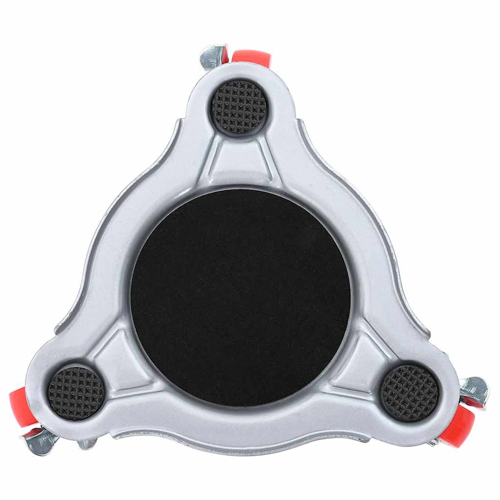 4 db bútorgörgő emelővel, 14,5x13,5x4 cm, acél, 400 kg