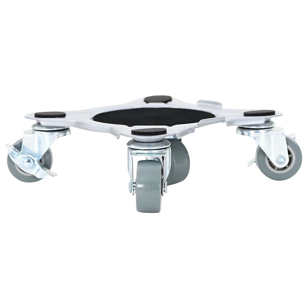 4 db bútorgörgő emelővel, 15,5x15,5x5,5 cm, acél, 1000 kg