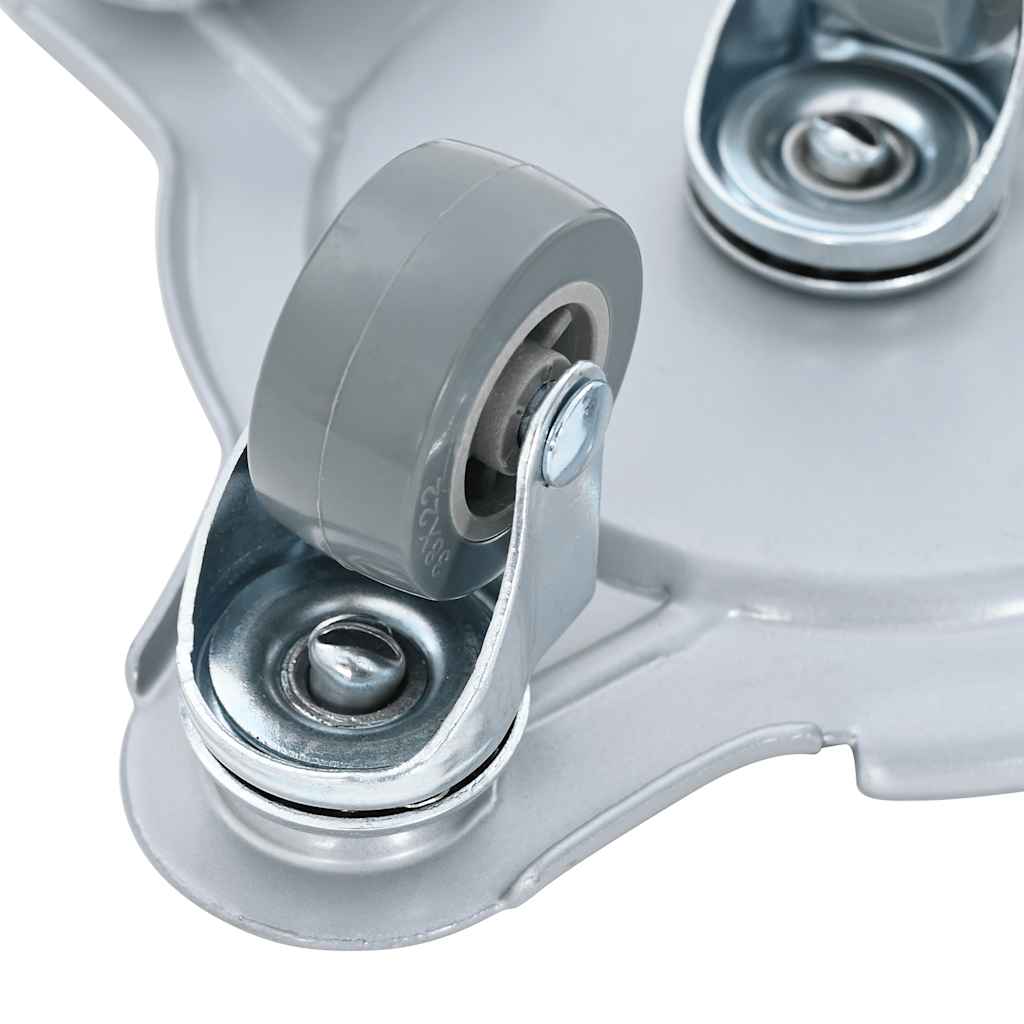 4 db bútorgörgő emelővel, 15,5x15,5x5,5 cm, acél, 1000 kg