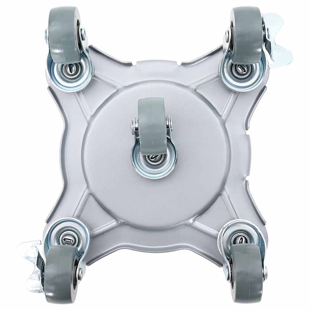 4 db bútorgörgő emelővel, 15,5x15,5x5,5 cm, acél, 1000 kg