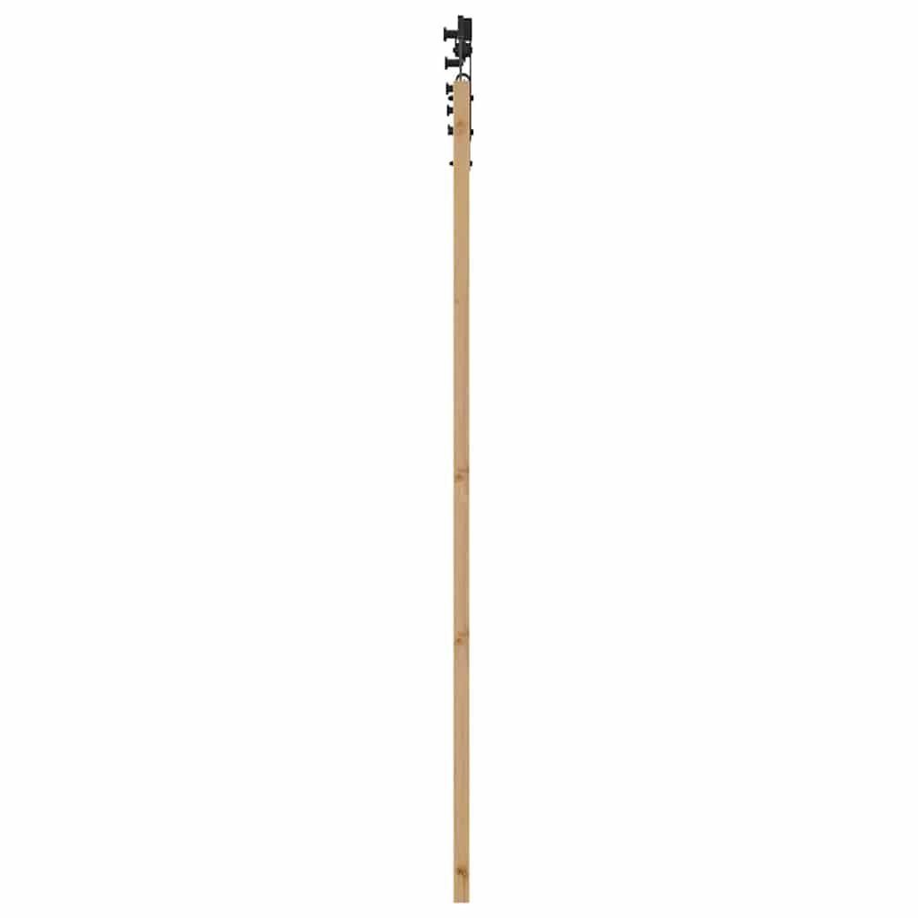 Csúszó ajtó orkdal természetes és fekete 73,5 x 198,5 cm