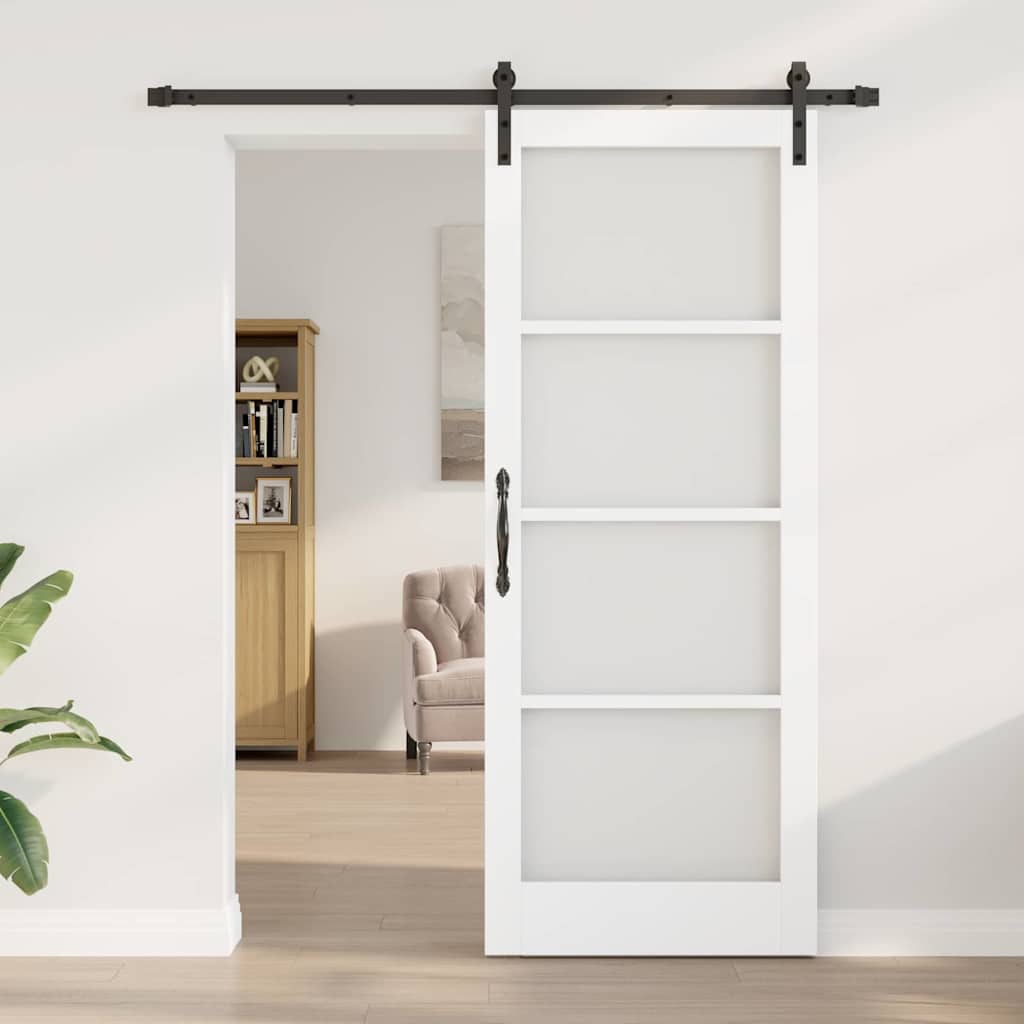 Csúszó ajtó orkdal fehér és fekete 83 x 211 cm