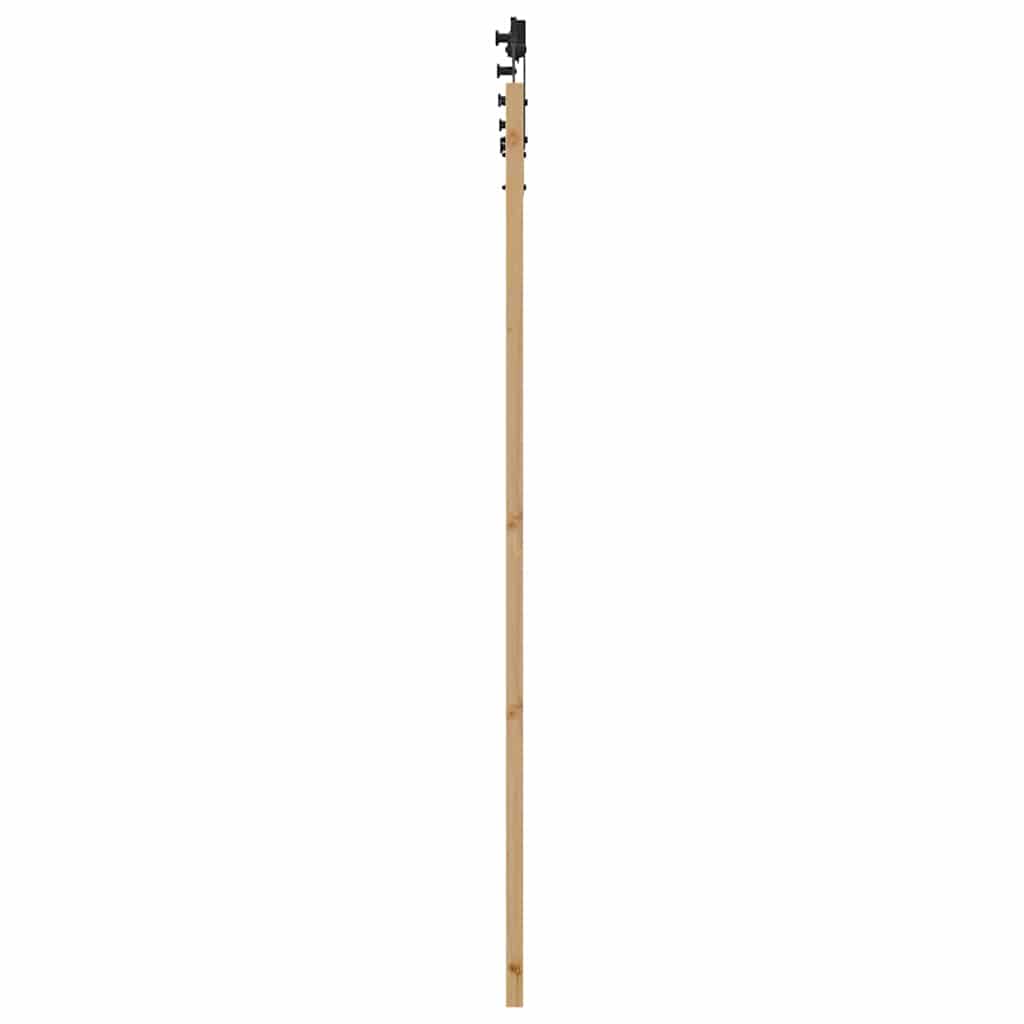 Csúszó ajtó orkdal természetes és fekete 93 x 202 cm