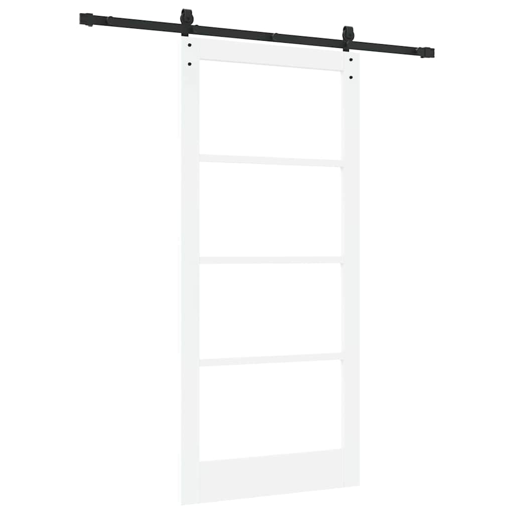 Csúszó ajtó orkdal fehér és fekete 93 x 202 cm