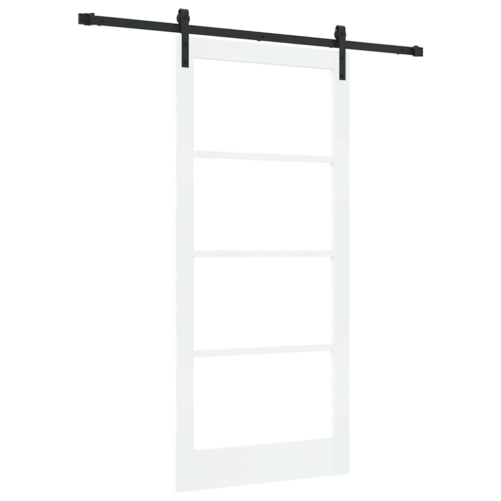 Csúszó ajtó orkdal fehér és fekete 93 x 202 cm