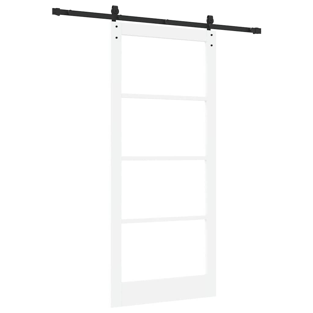 Csúszó ajtó orkdal fehér és fekete 93 x 211 cm
