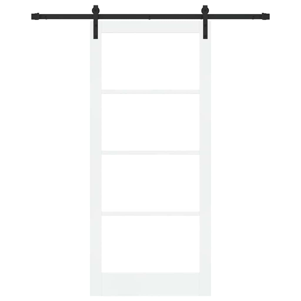 Csúszó ajtó orkdal fehér és fekete 93 x 211 cm
