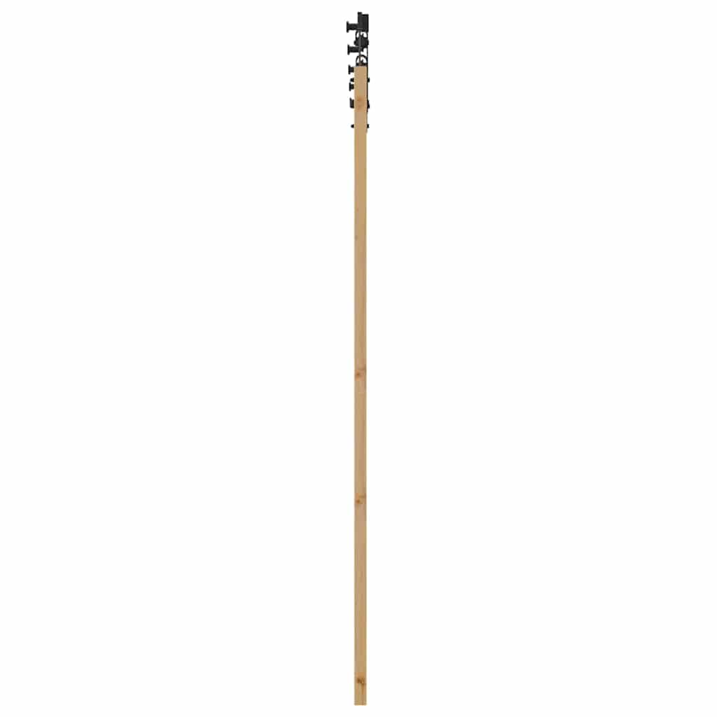 Csúszó ajtó orkdal természetes és fekete 61 x 198,5 cm