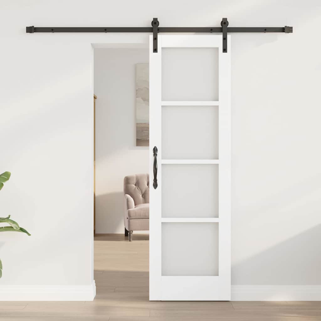 Csúszó ajtó orkdal fehér és fekete 61 x 198,5 cm