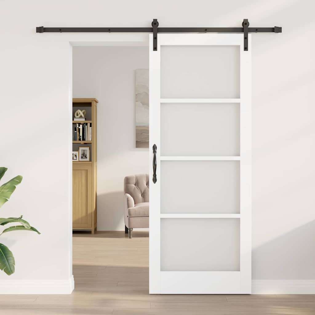 Csúszó ajtó orkdal fehér és fekete 83 x 211 cm