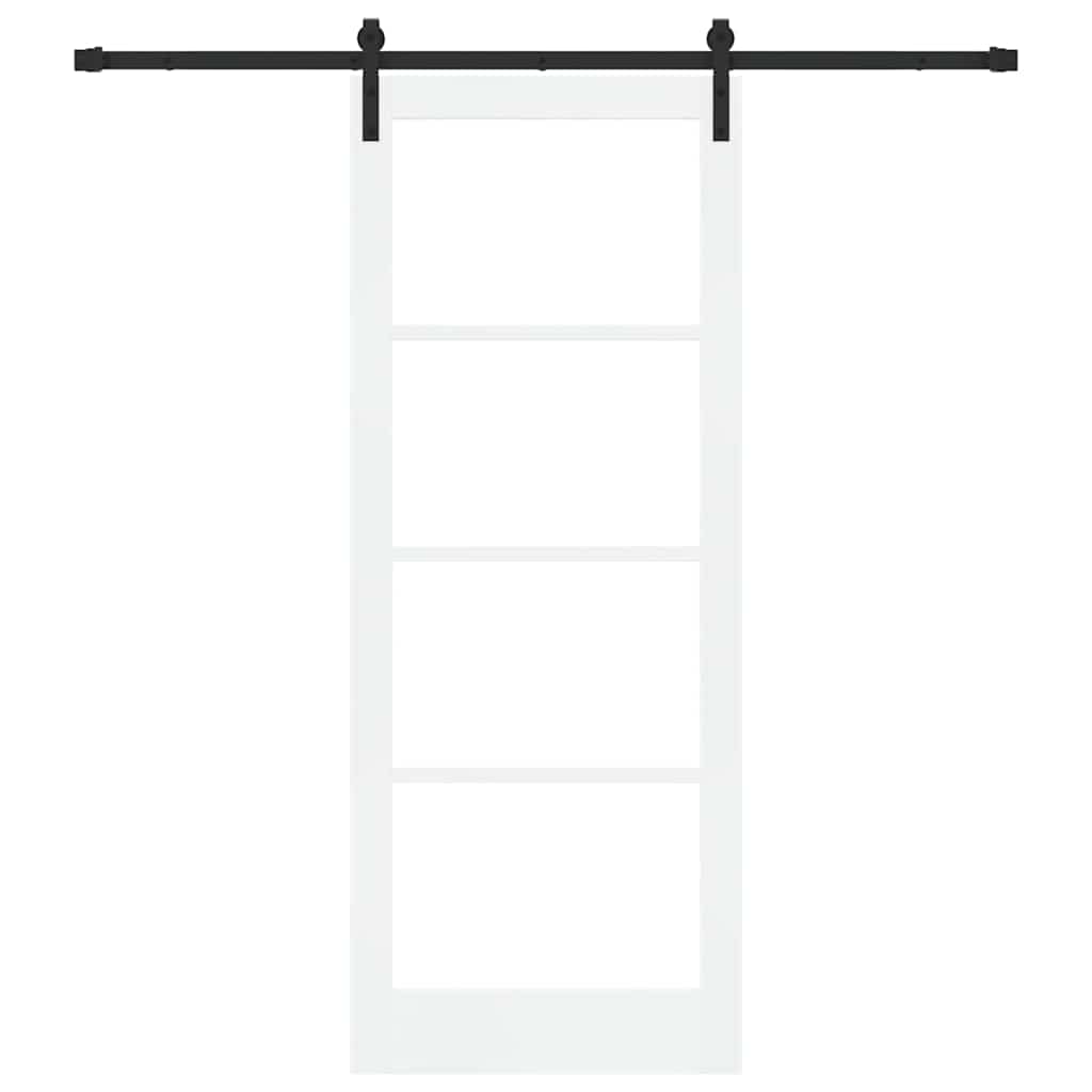 Csúszó ajtó orkdal fehér és fekete 83 x 211 cm