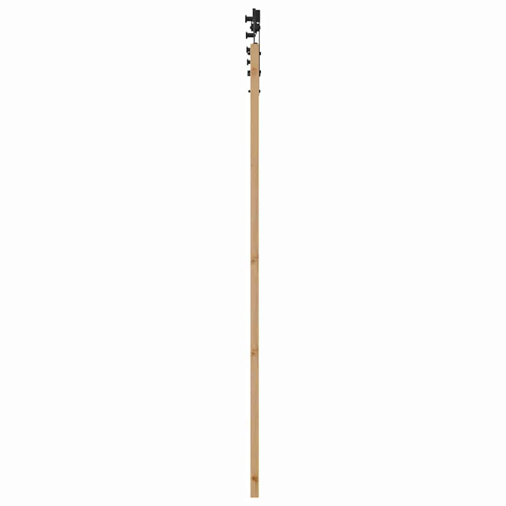 Csúszó ajtó orkdal természetes és fekete 93 x 202 cm