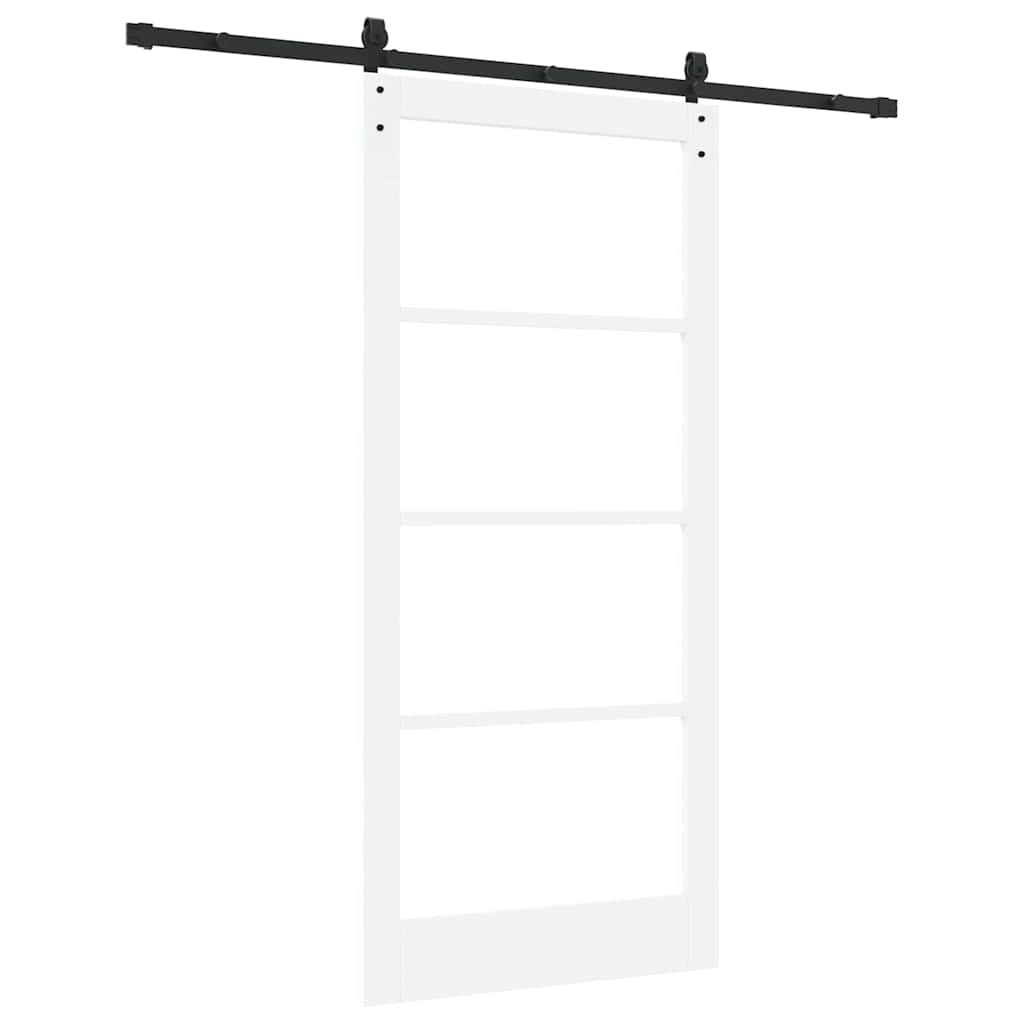 Csúszó ajtó orkdal fehér és fekete 93 x 202 cm