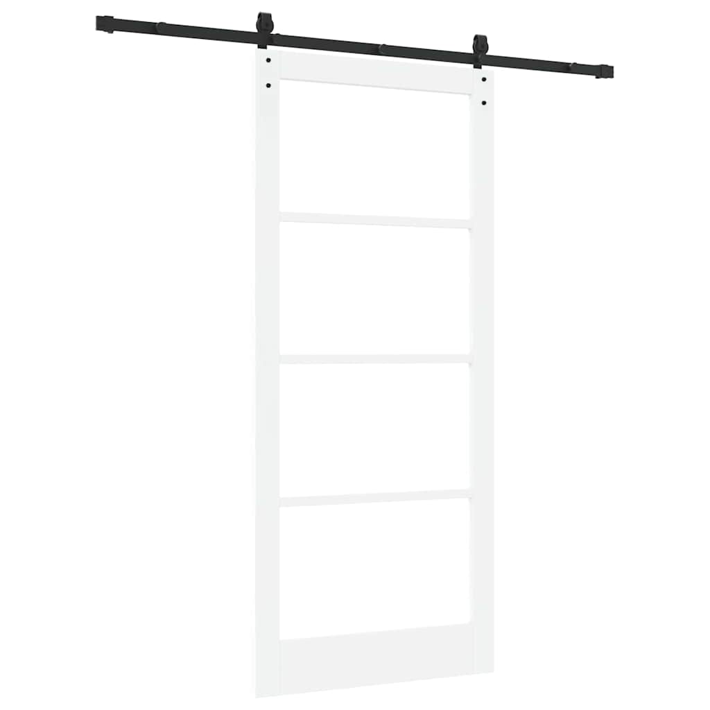 Csúszó ajtó orkdal fehér és fekete 93 x 211 cm