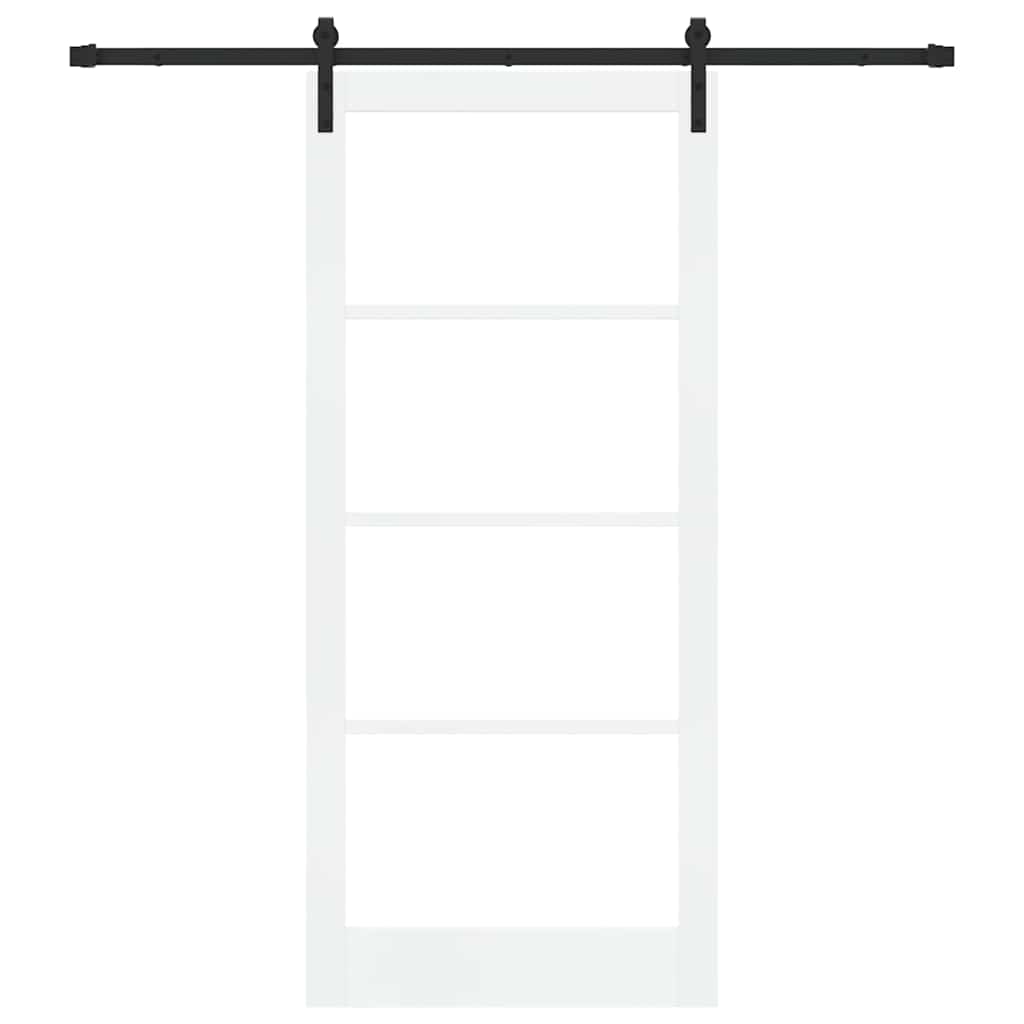 Csúszó ajtó orkdal fehér és fekete 93 x 211 cm