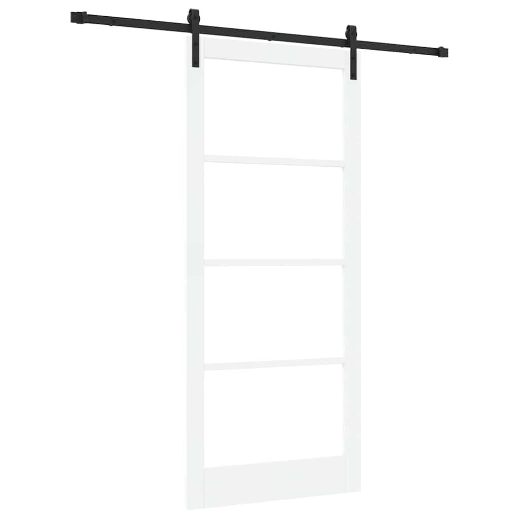 Csúszó ajtó orkdal fehér és fekete 93 x 211 cm