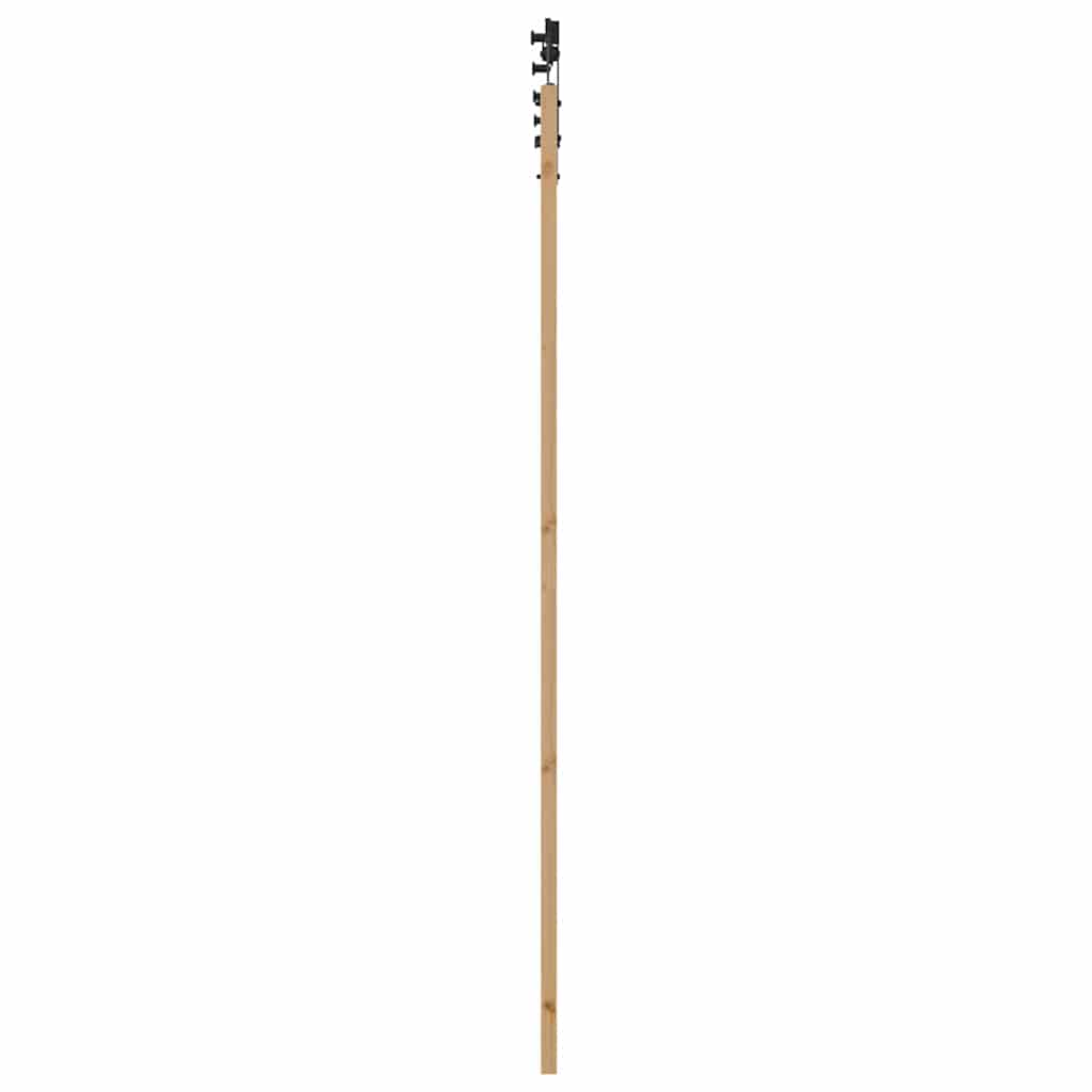 Csúszó ajtó orkdal természetes és fekete 93 x 232 cm