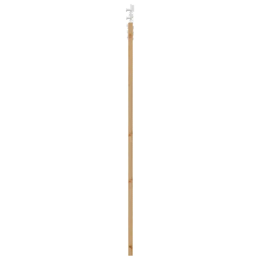 Csúszó ajtó természetes 73,5 x 198,5 cm tömör fenyőfa és üveg