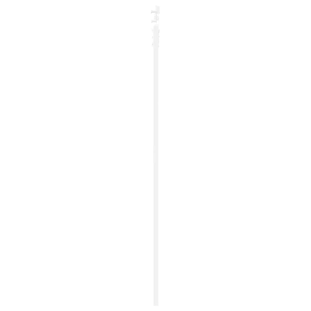 Csúszó ajtó fehér 83 x 211 cm tömör fenyőfa és üveg