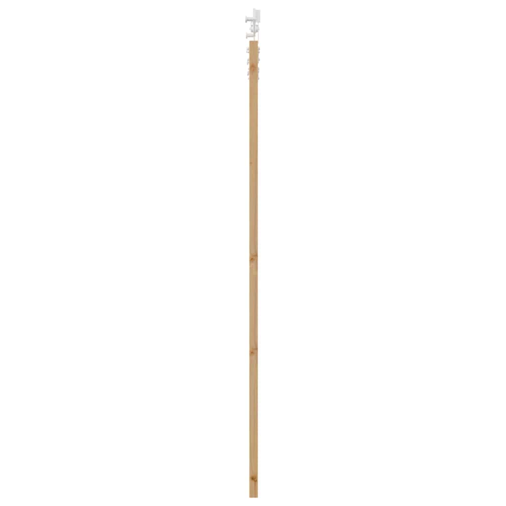 Csúszó ajtó természetes 93 x 202 cm tömör fenyőfa és üveg