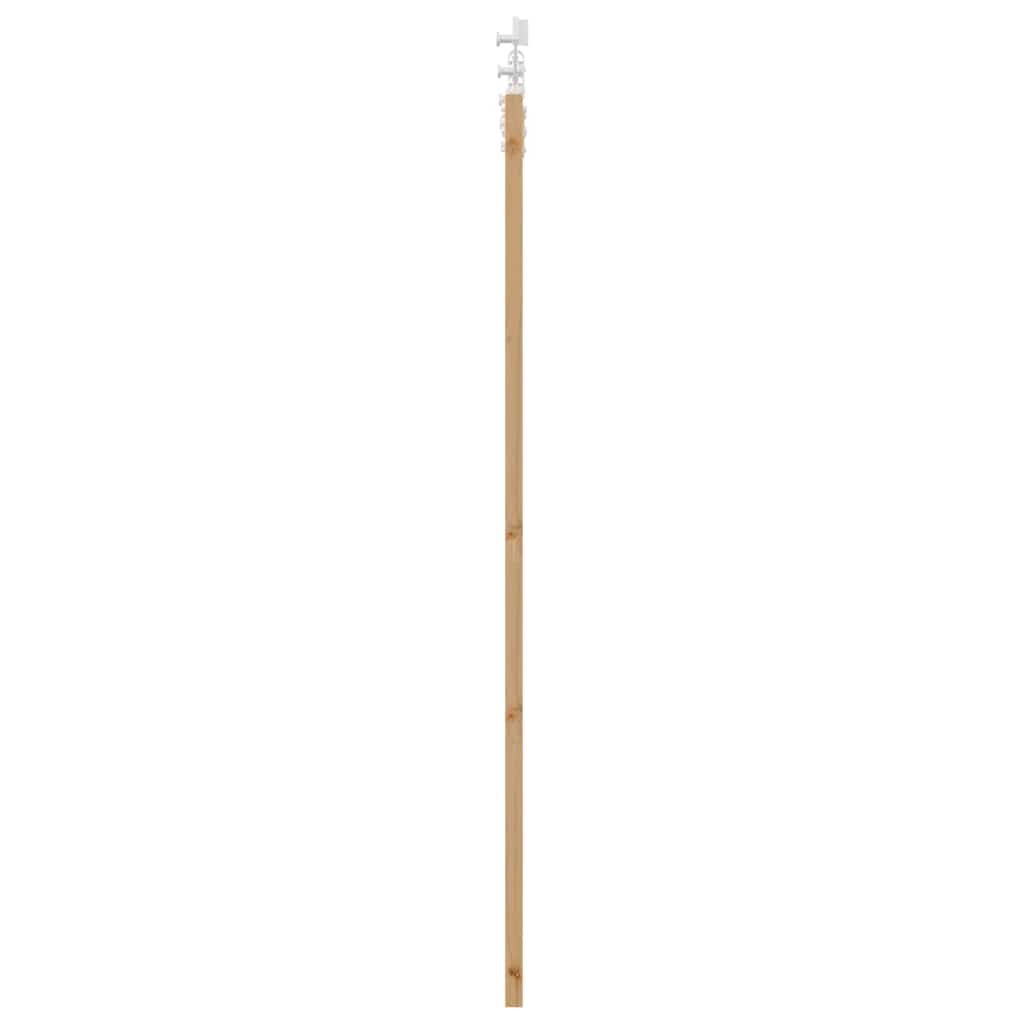 Csúszó ajtó természetes 61 x 198,5 cm tömör fenyőfa és üveg