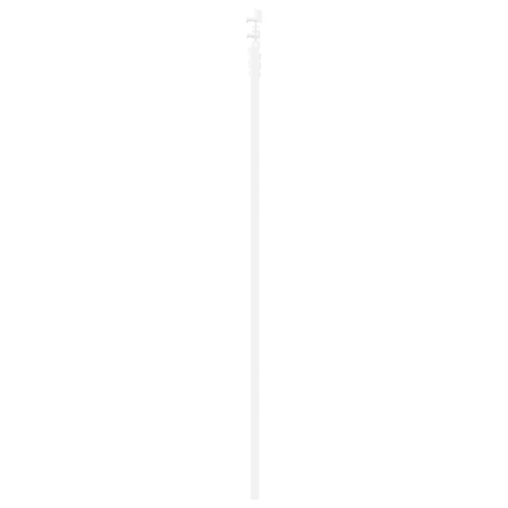 Csúszó ajtó fehér 61 x 198,5 cm tömör fenyőfa és üveg