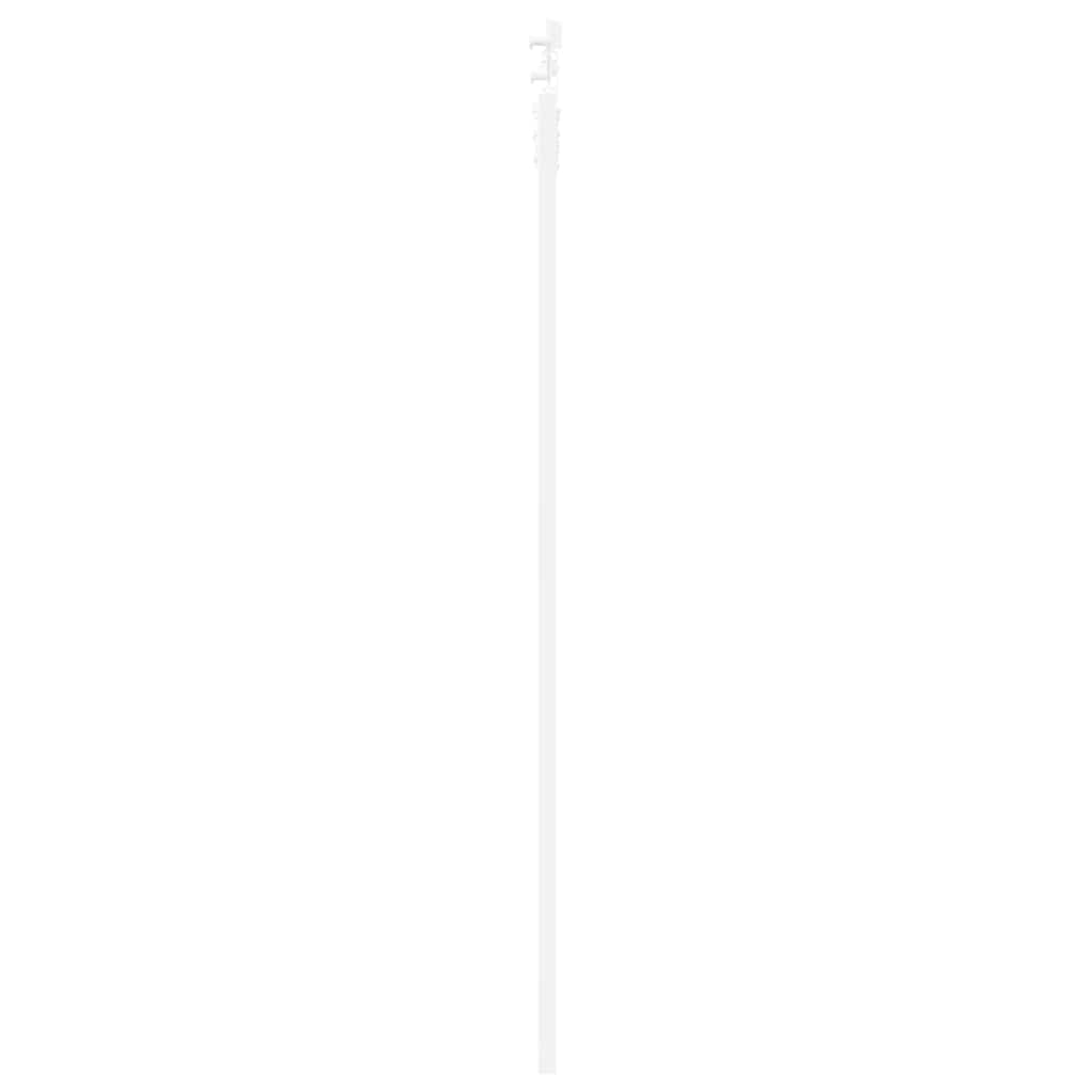 Csúszó ajtó fehér 83 x 202 cm tömör fenyőfa és üveg