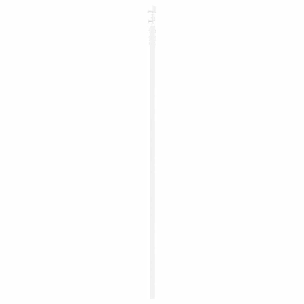 Csúszó ajtó fehér 83 x 211 cm tömör fenyőfa és üveg