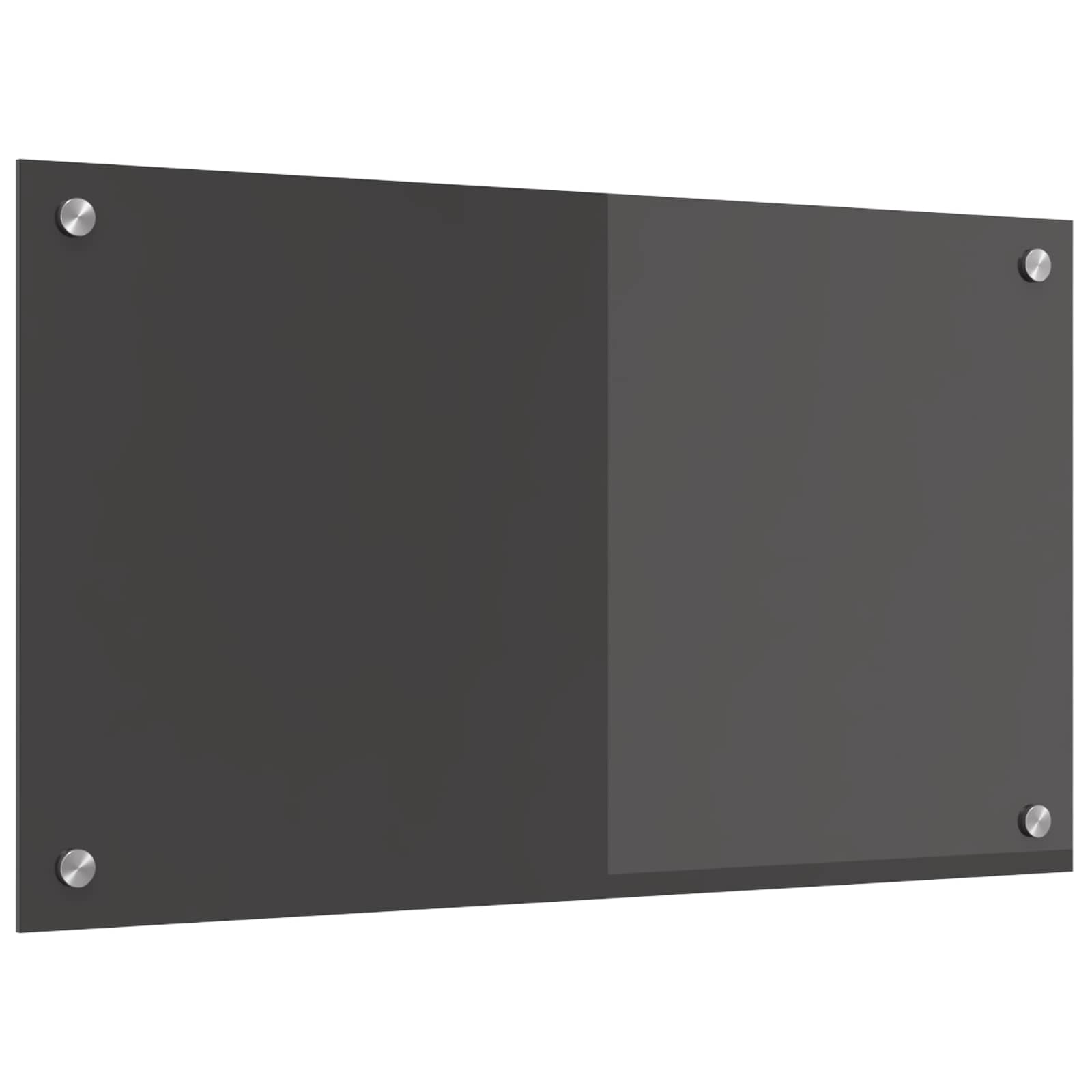 Konyhai hátfal sötétszürke 70 x 40 cm edzett üveg