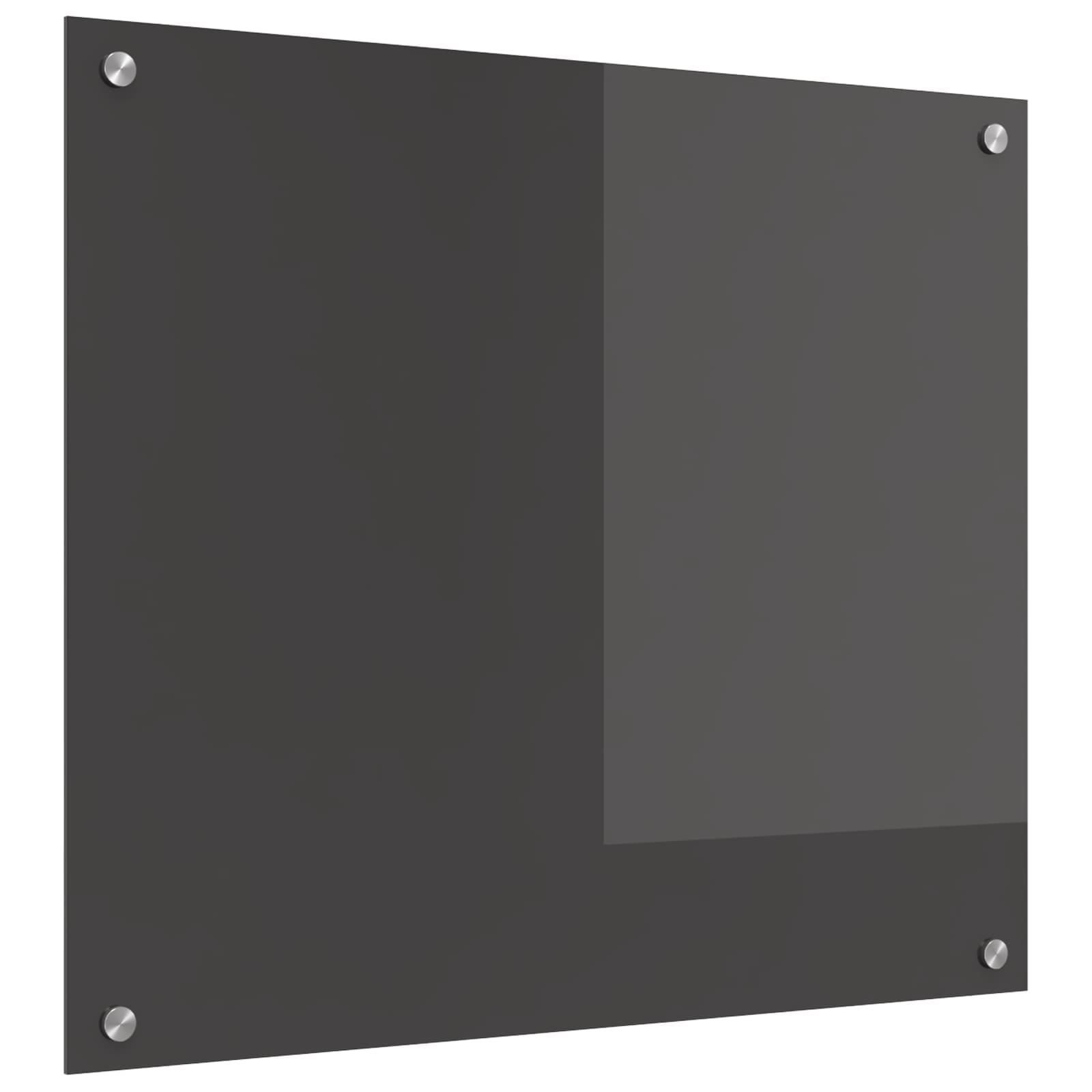 Konyhai hátfal sötétszürke 70 x 60 cm edzett üveg