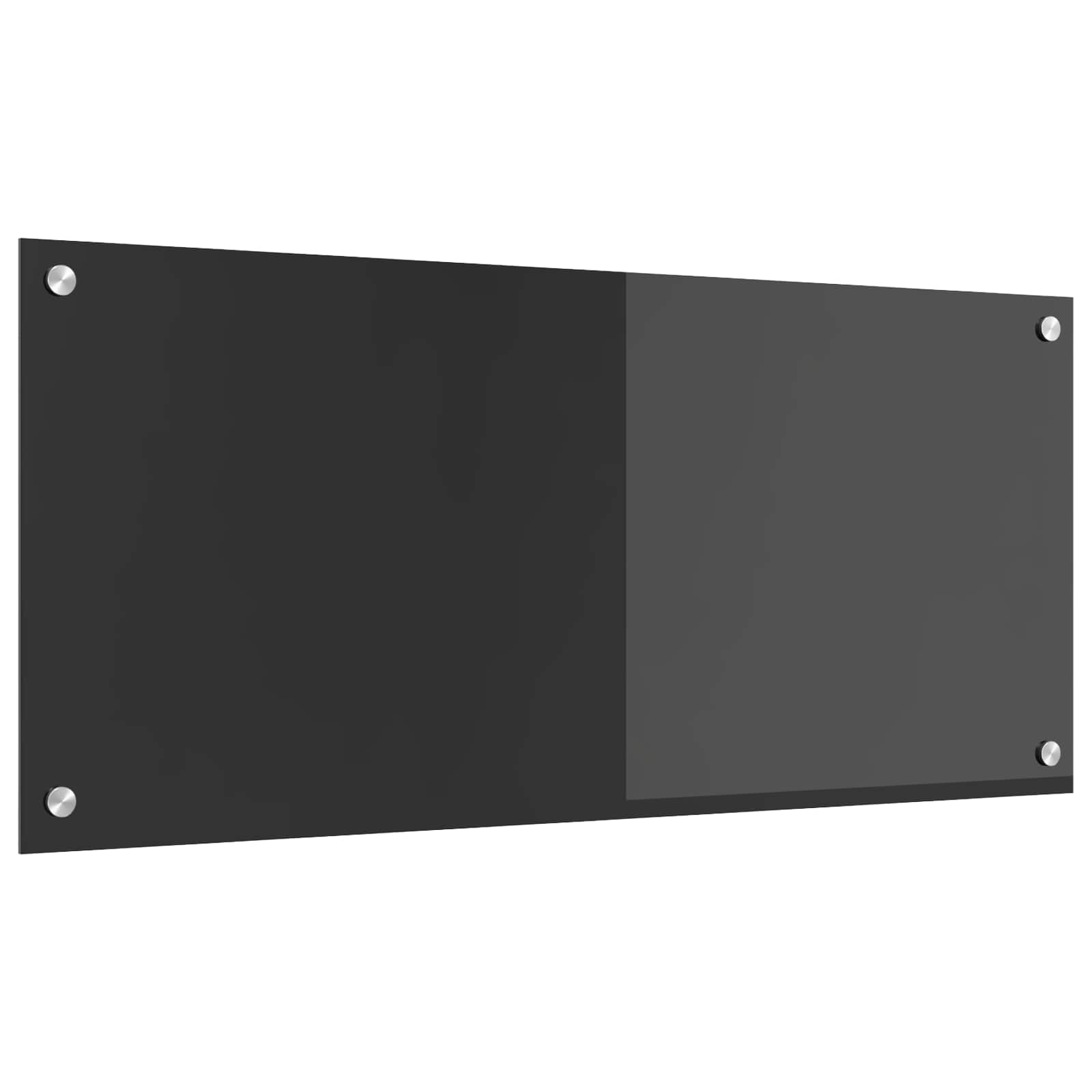 Konyhai hátfal sötétszürke 90 x 40 cm edzett üveg