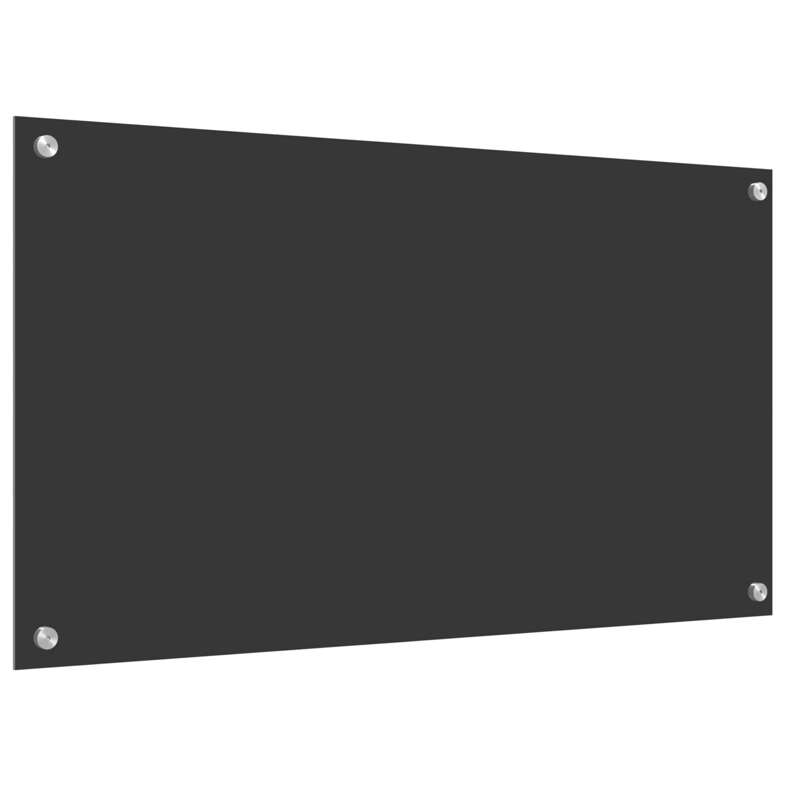 Konyhai hátfal sötétszürke 90 x 50 cm edzett üveg