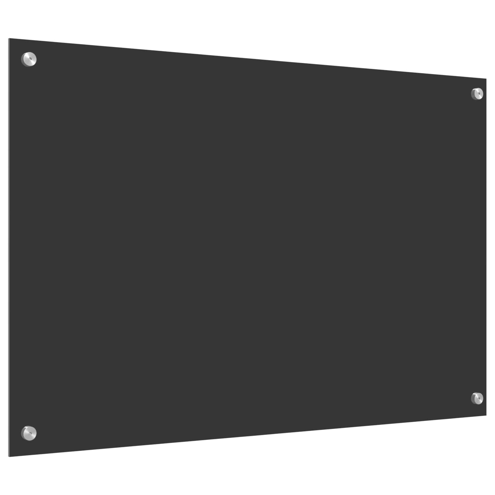 Konyhai hátfal sötétszürke 90 x 60 cm edzett üveg