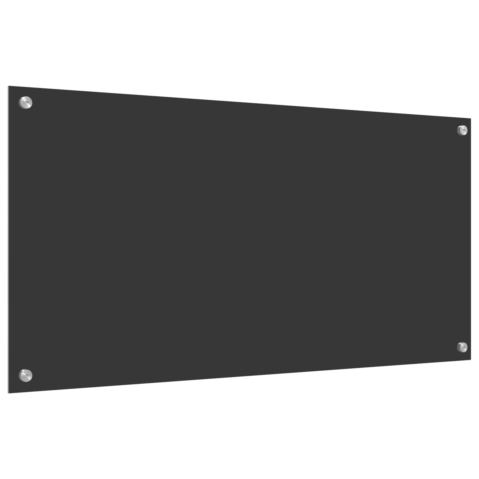 Konyhai hátfal sötétszürke 100 x 50 cm edzett üveg