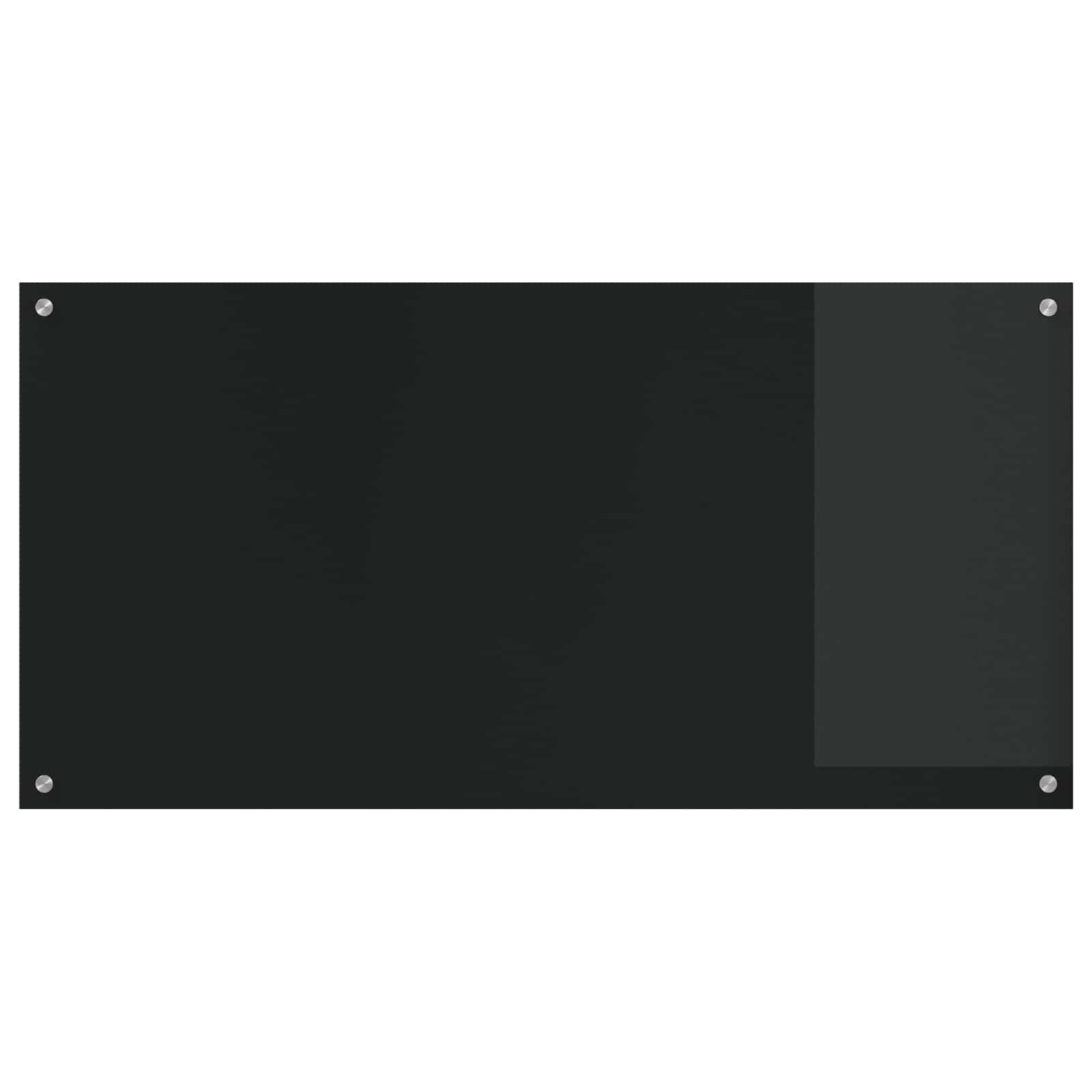 Konyhai hátfal fekete 120 x 60 cm edzett üveg