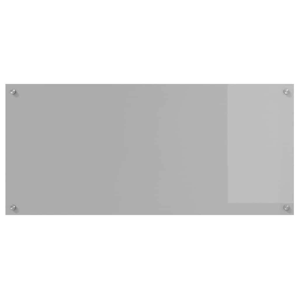 Konyhai hátfal világosszürke 110 x 50 cm edzett üveg