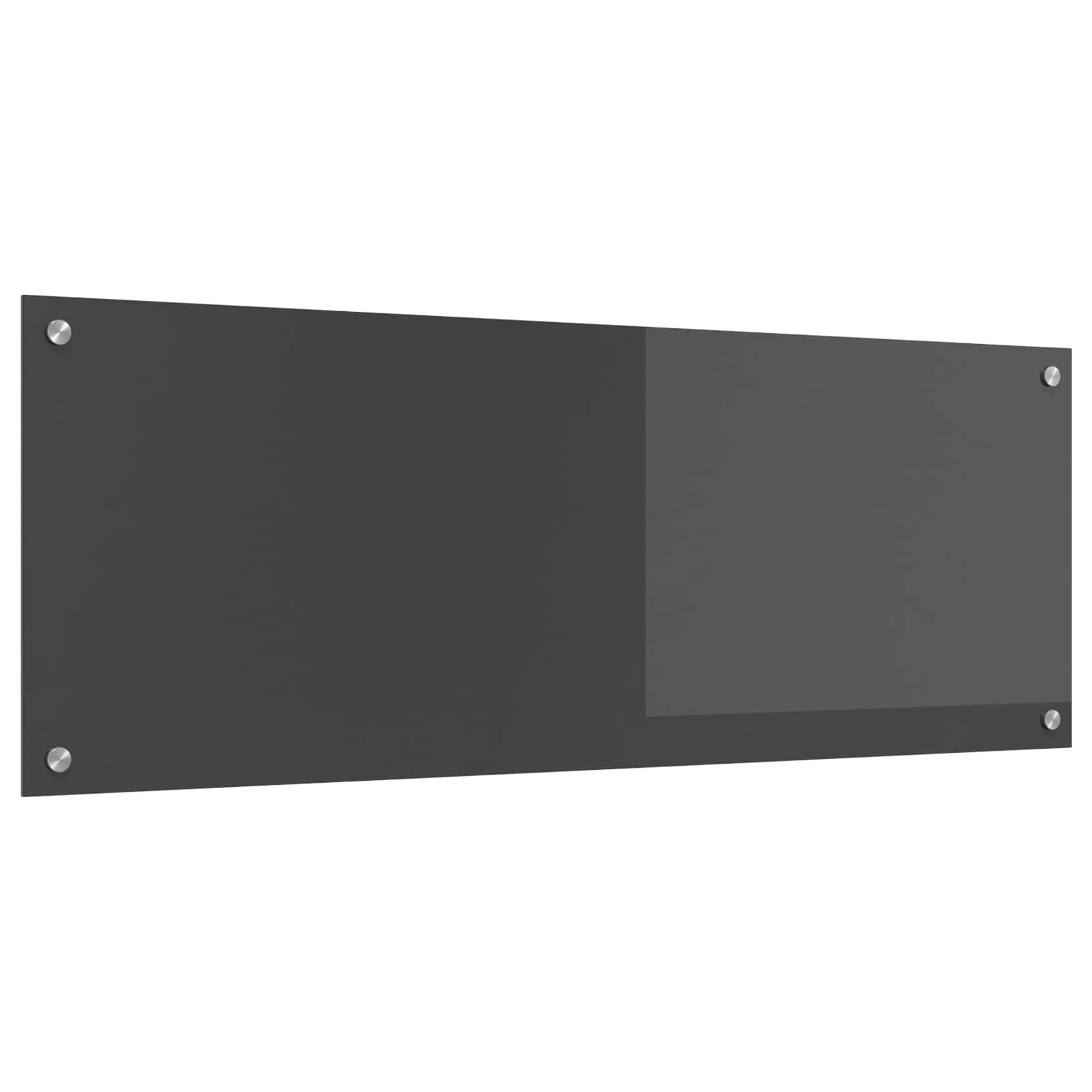 Konyhai hátfal sötétszürke 110 x 40 cm edzett üveg