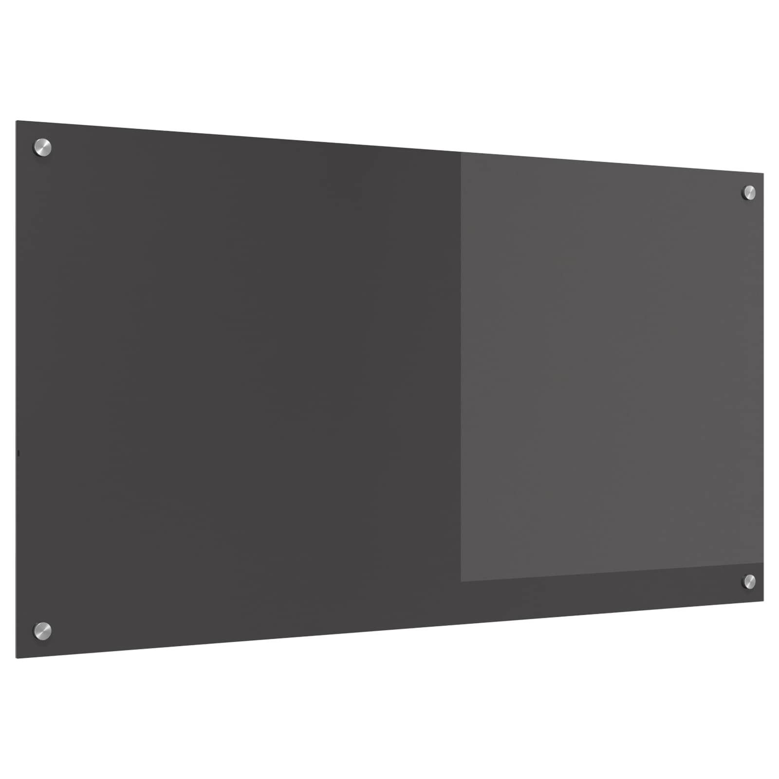 Konyhai hátfal sötétszürke 110 x 60 cm edzett üveg