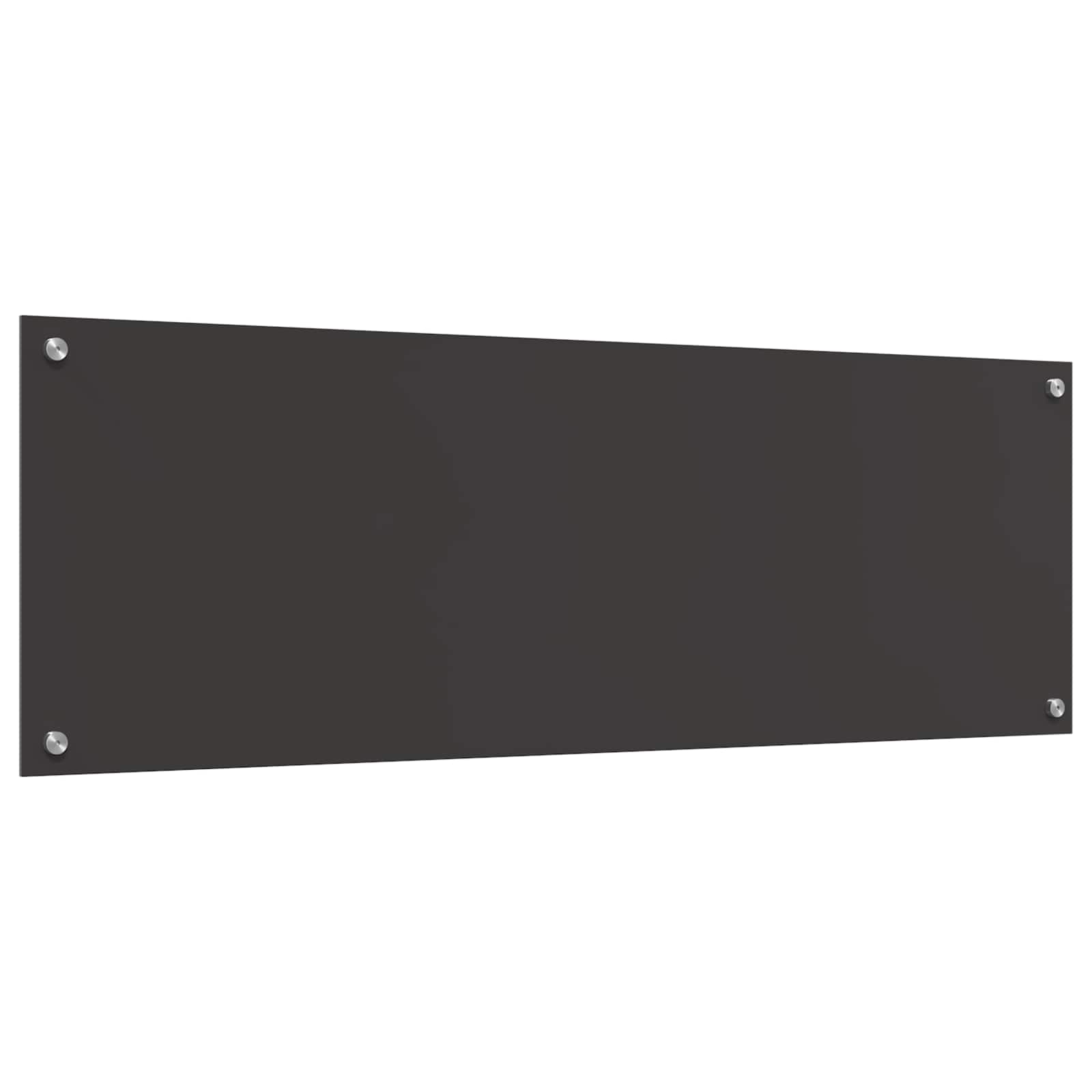 Konyhai hátfal sötétszürke 120 x 40 cm edzett üveg