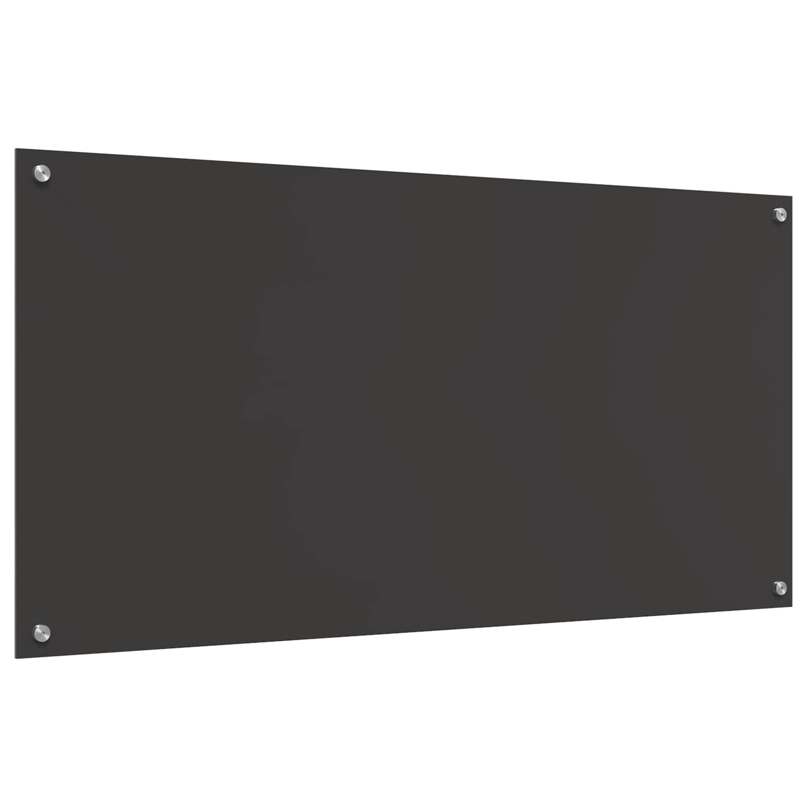Konyhai hátfal sötétszürke 120 x 60 cm edzett üveg