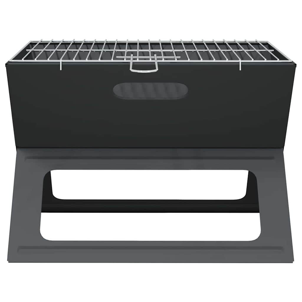 Kültéri grill fekete 46 x 31 x 31 cm acél