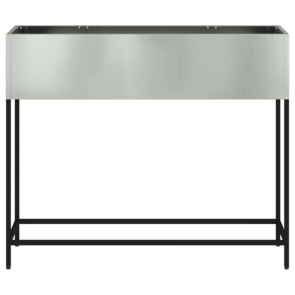 Magas kerti cserép ezüst 100 x 26 x 82 cm horganyzott acél
