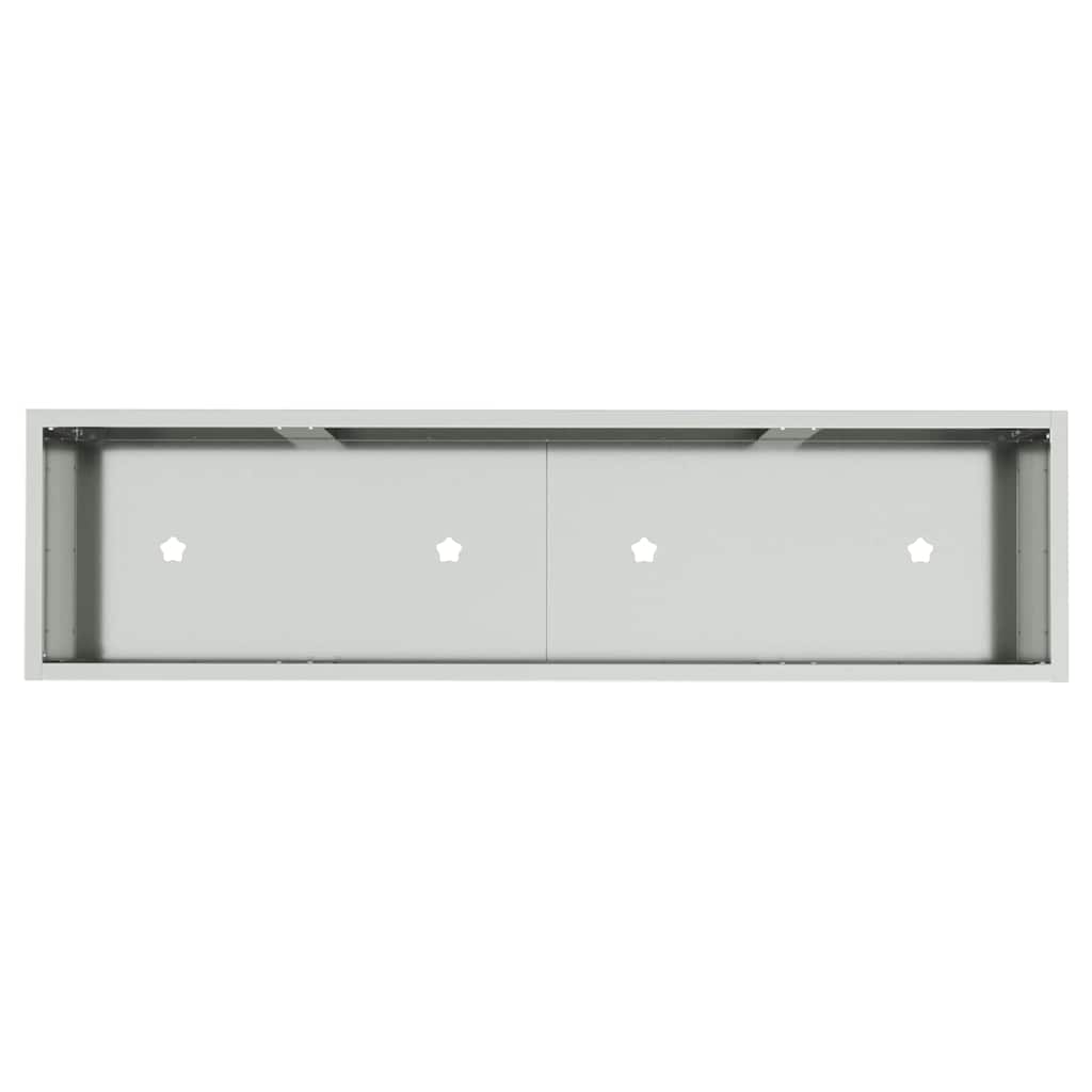Magas kerti cserép ezüst 100 x 26 x 82 cm horganyzott acél