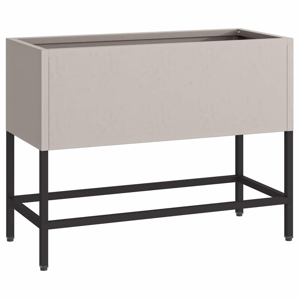 Magas kerti cserép rozsdás 60 x 26 x 45 cm időjárásálló acél