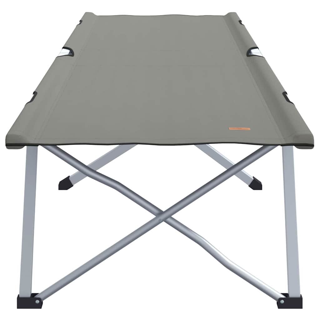 Összecsukható kemping ágy szürke 194 x 62,5 x 42,5 cm