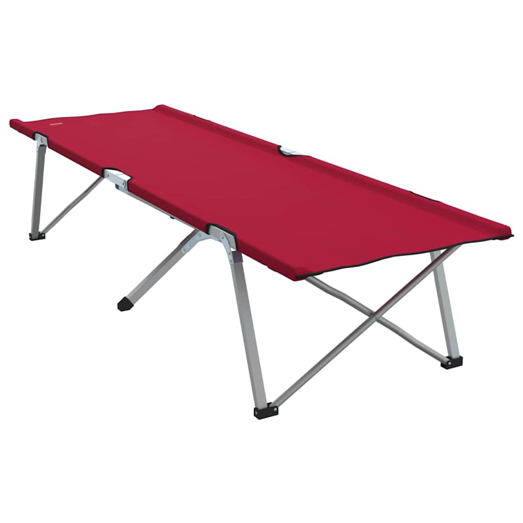 Összecsukható kemping ágy 2 pcs piros 194 x 62,5 x 42,5 cm