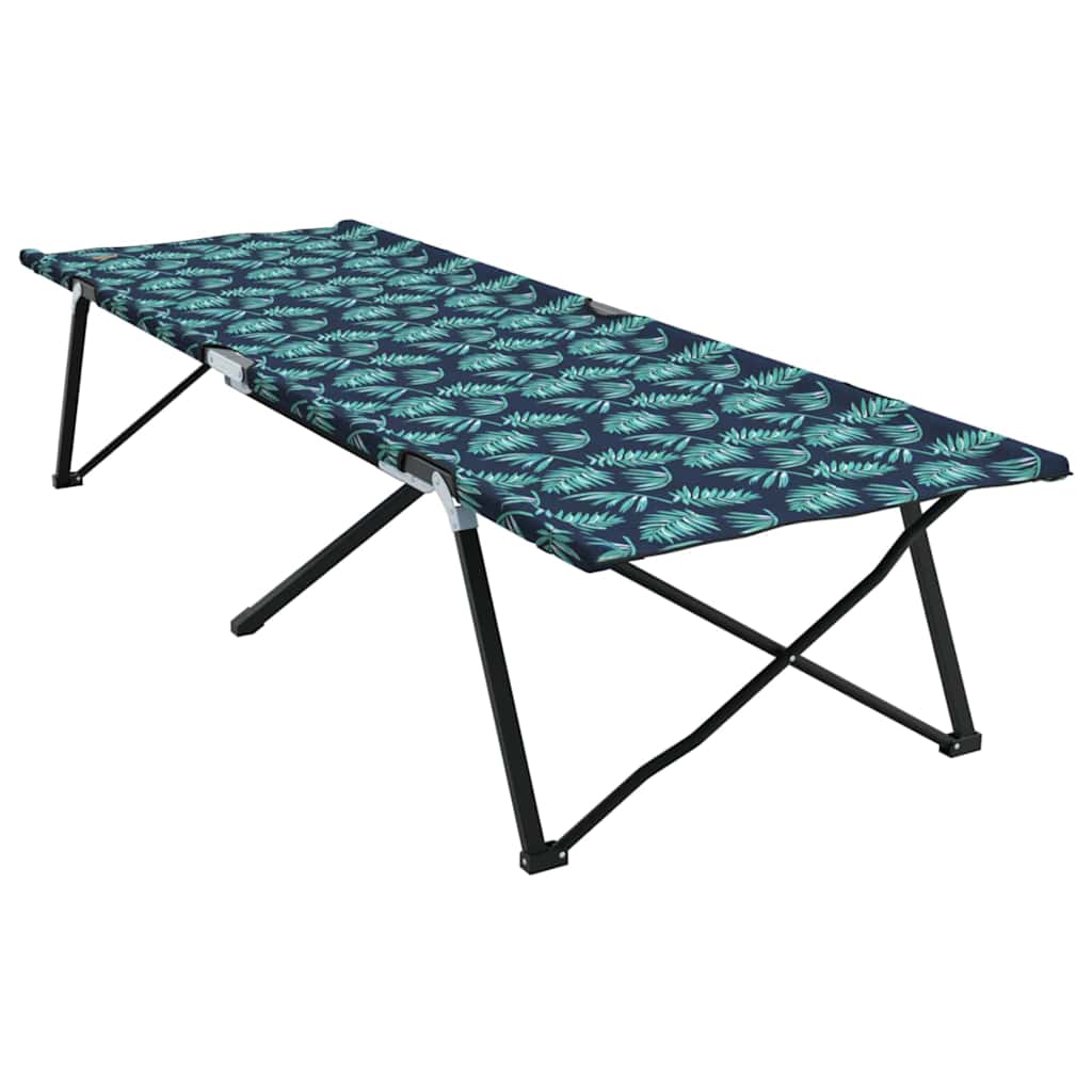 Összecsukható kemping ágy erdő 206 x 76 x 74 cm oxford és acél