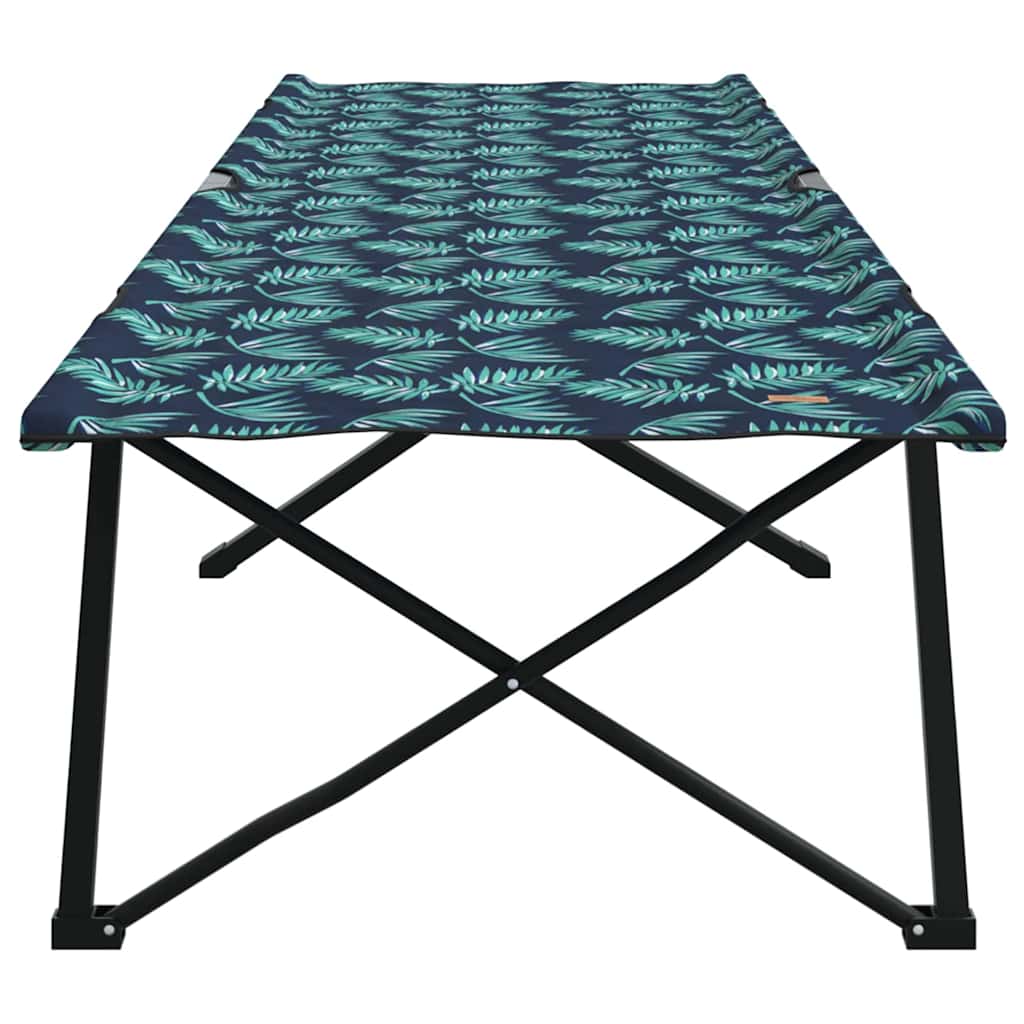Összecsukható kemping ágy erdő 206 x 76 x 74 cm oxford és acél