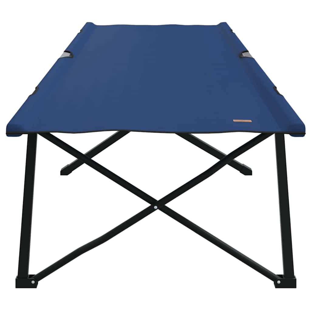 Összecsukható kemping ágy 2 pcs kék 206 x 76 x 74 cm